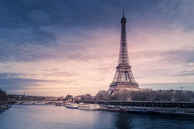 Eiffel Tower by the Seine