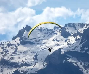 Paraglider in Alps